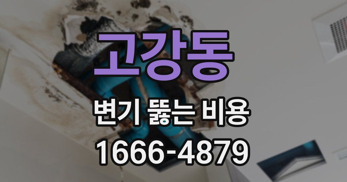고강동 변기 뚫는 비용