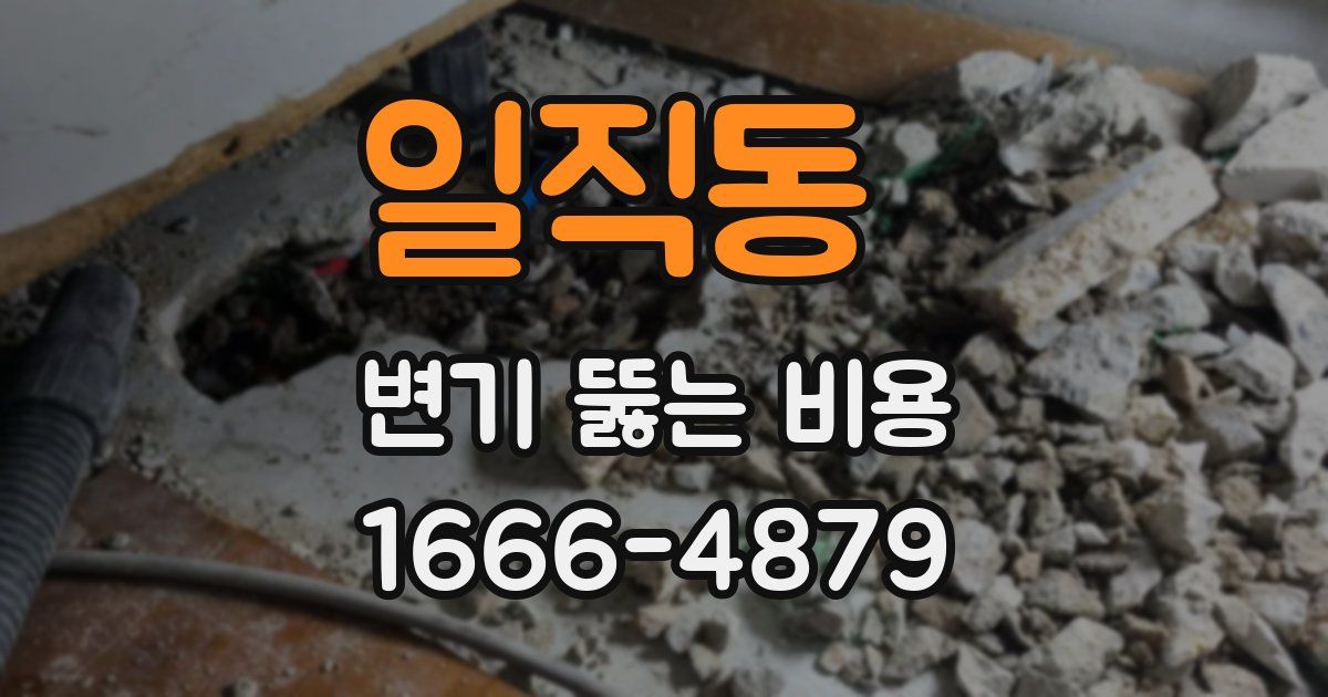 일직동 변기 뚫는 비용