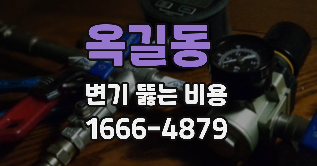 옥길동 변기 뚫는 비용