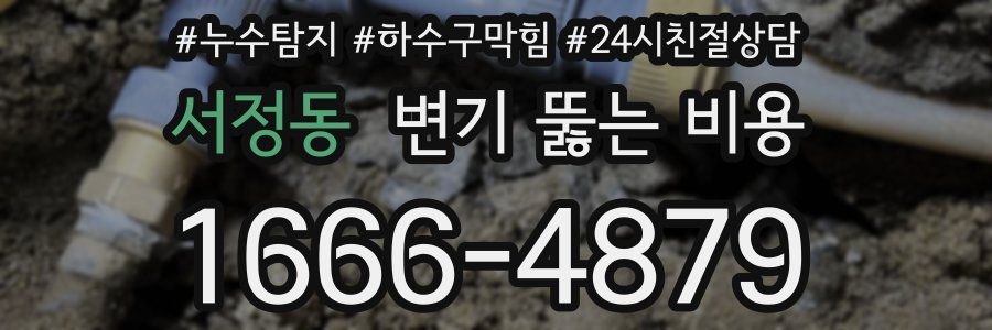 서정동 변기 뚫는 비용