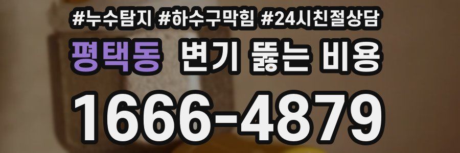 평택동 변기 뚫는 비용