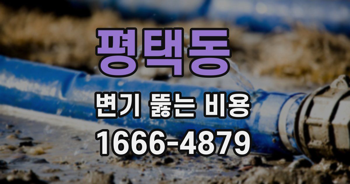 평택동 변기 뚫는 비용
