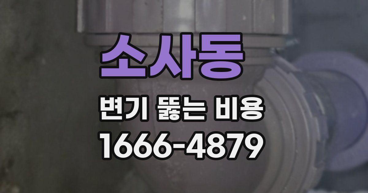 소사동 변기 뚫는 비용
