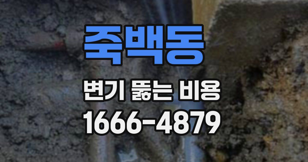 죽백동 변기 뚫는 비용
