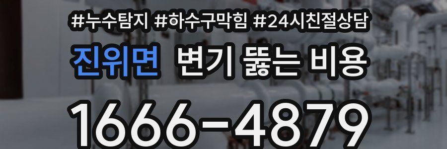 진위면 변기 뚫는 비용