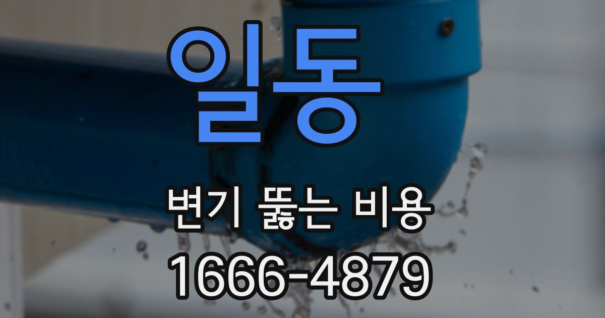 일동 변기 뚫는 비용