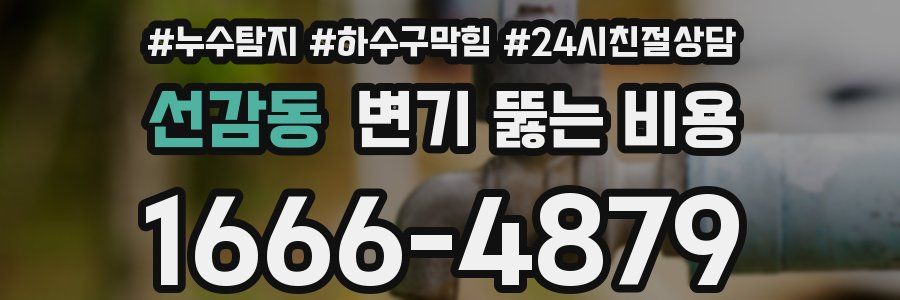 선감동 변기 뚫는 비용