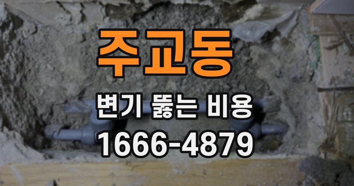 주교동 변기 뚫는 비용
