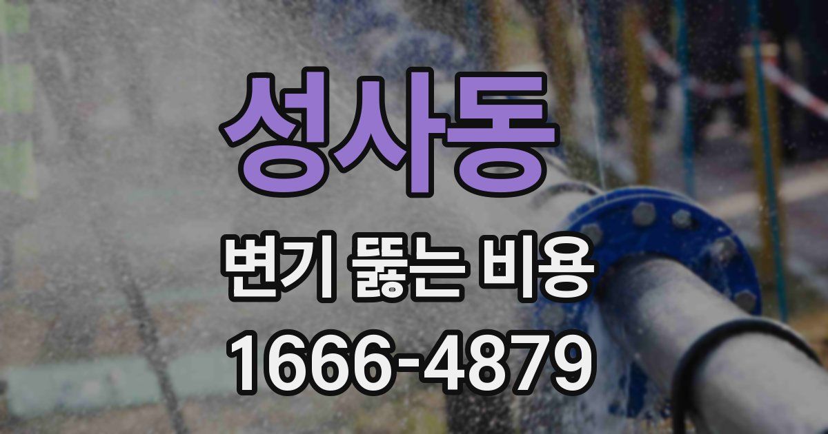 성사동 변기 뚫는 비용