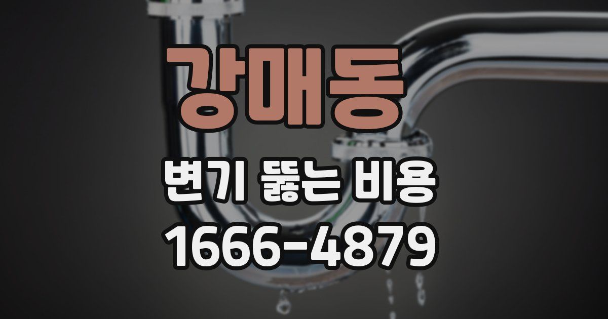강매동 변기 뚫는 비용