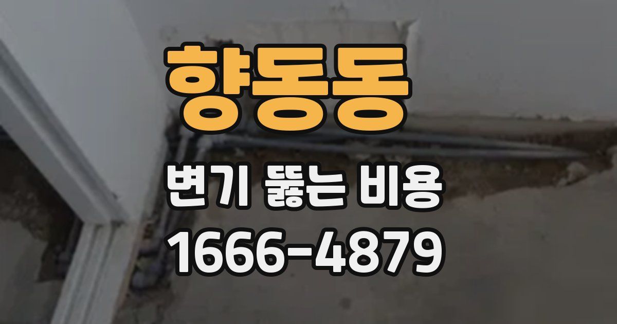 향동동 변기 뚫는 비용