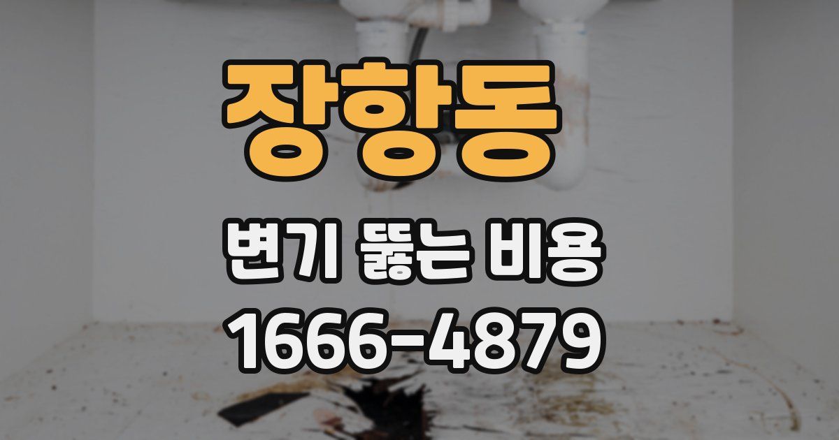 장항동 변기 뚫는 비용