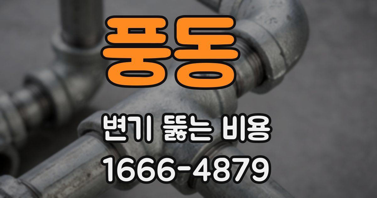 풍동 변기 뚫는 비용