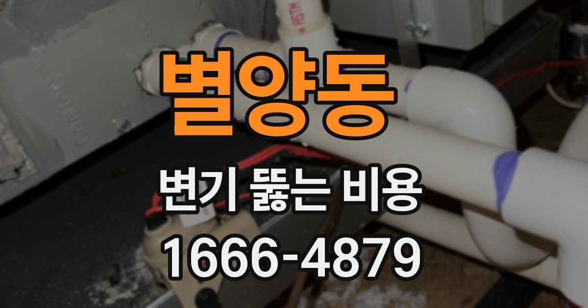 별양동 변기 뚫는 비용