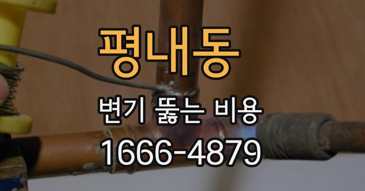 평내동 변기 뚫는 비용