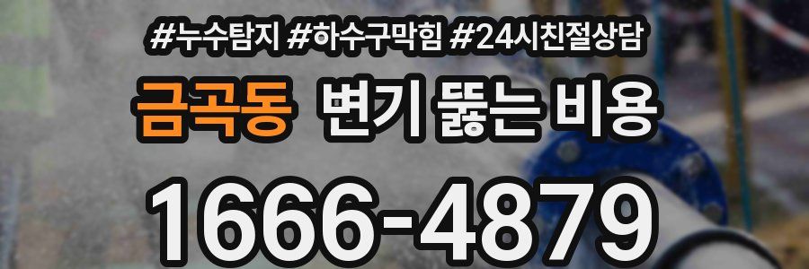금곡동 변기 뚫는 비용