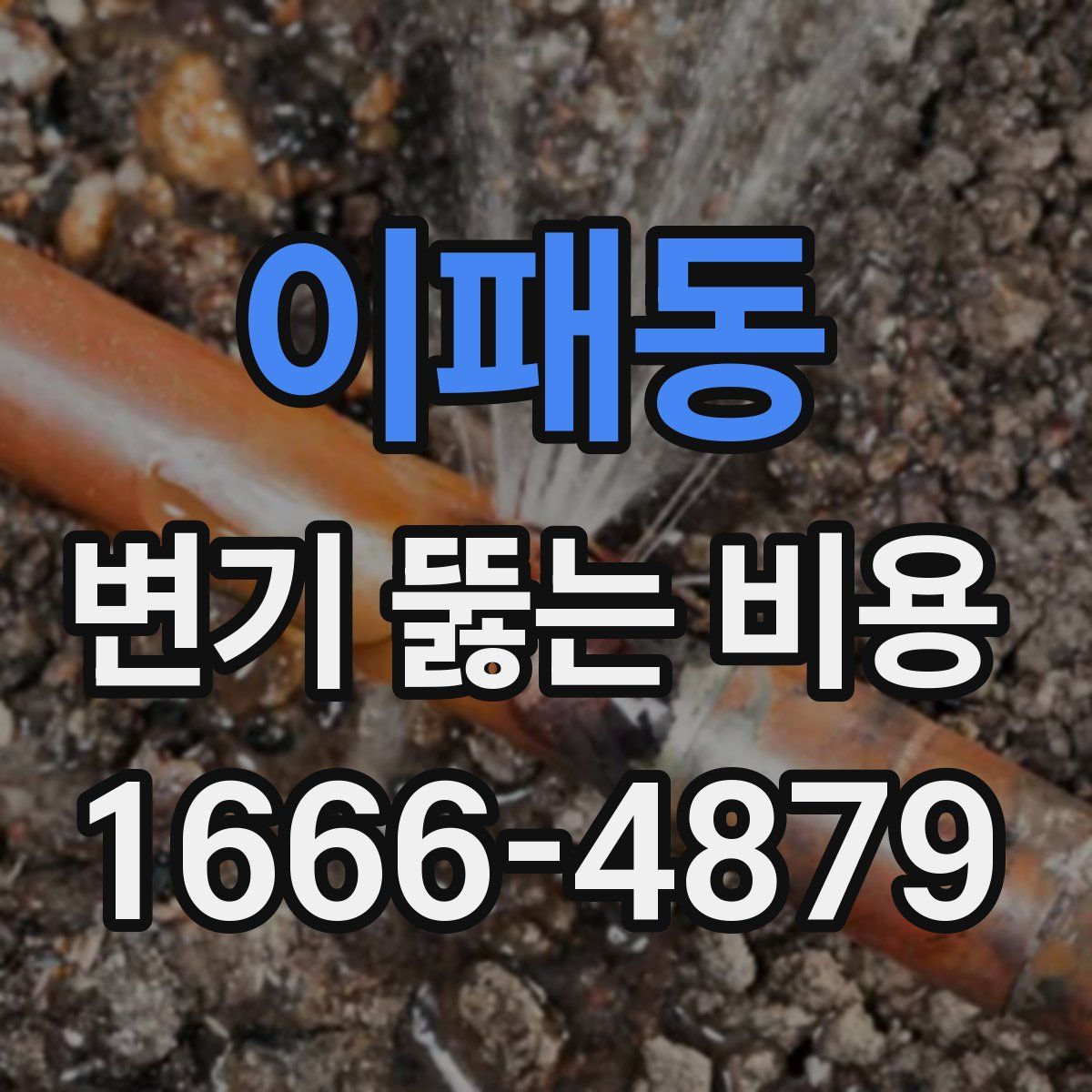 이패동 변기 뚫는 비용