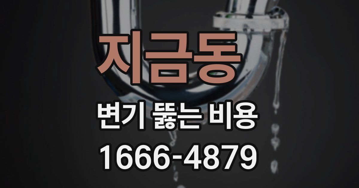 지금동 변기 뚫는 비용