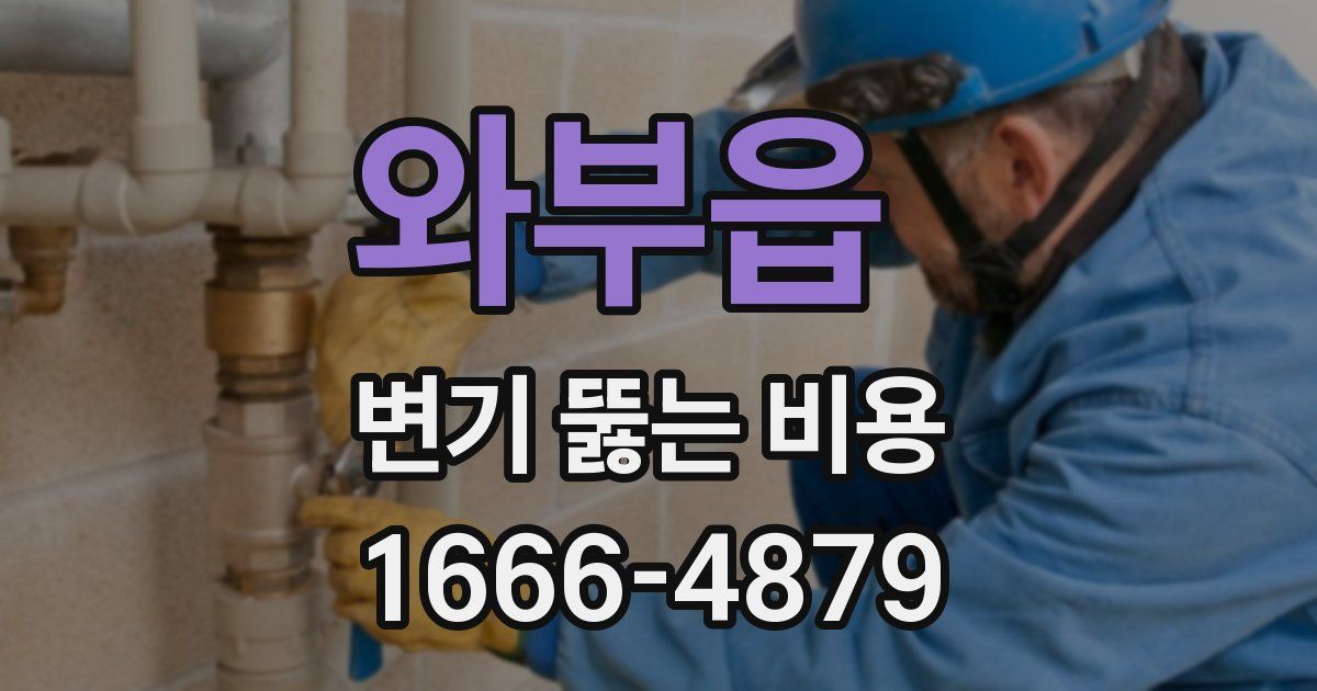 와부읍 변기 뚫는 비용