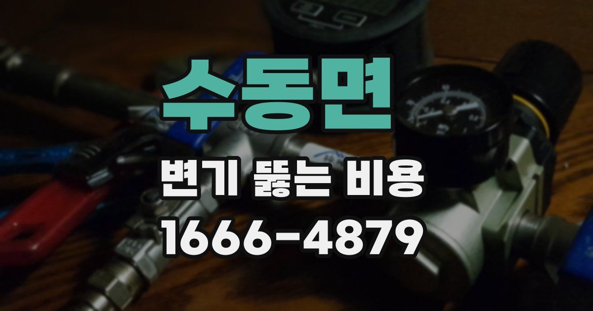 수동면 변기 뚫는 비용