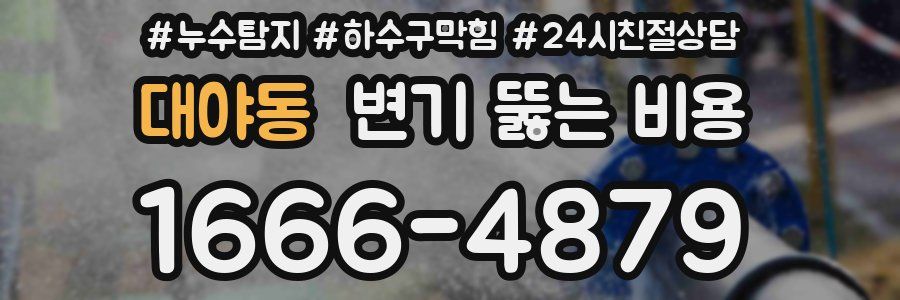 대야동 변기 뚫는 비용