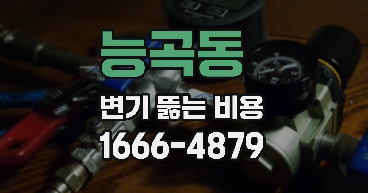 능곡동 변기 뚫는 비용