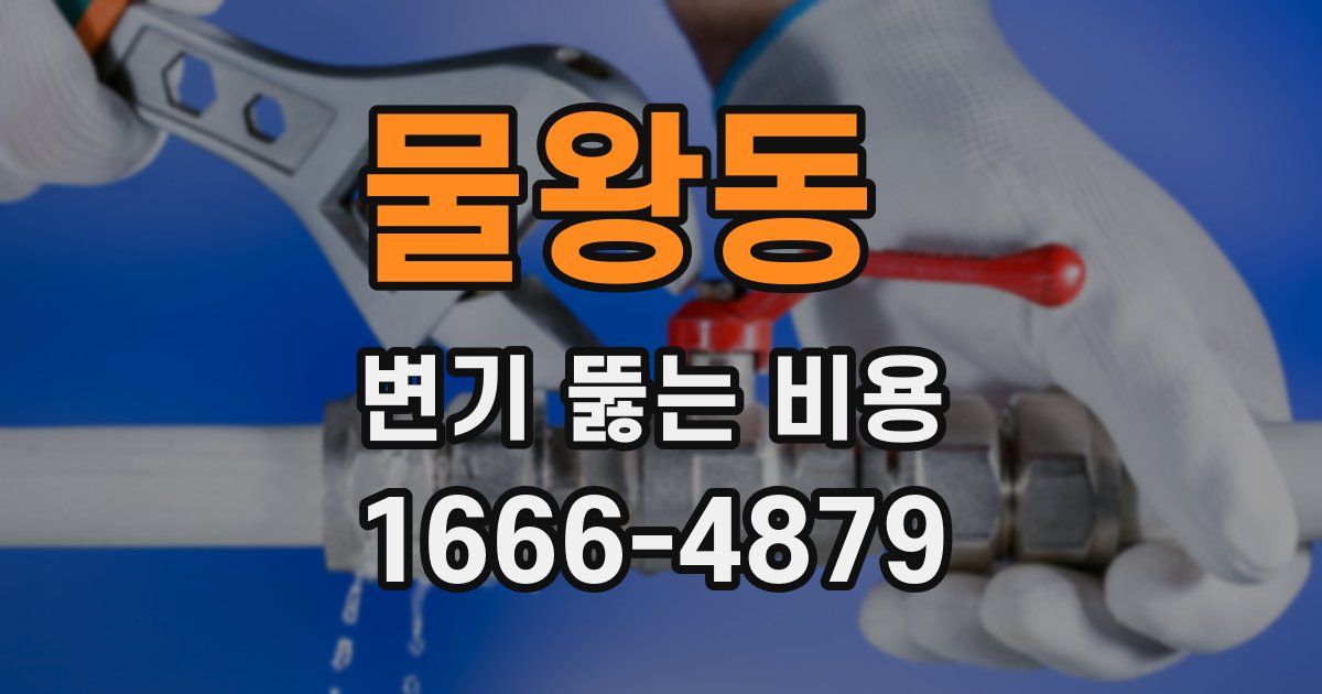 물왕동 변기 뚫는 비용