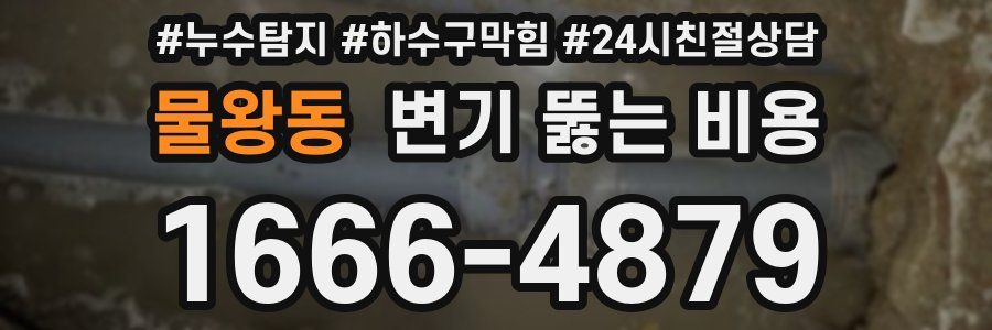 물왕동 변기 뚫는 비용