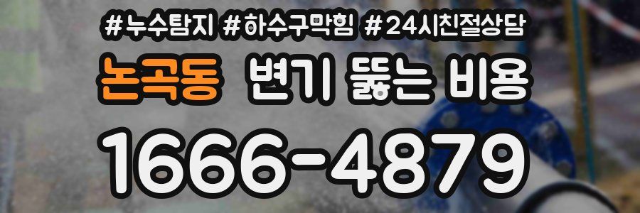 논곡동 변기 뚫는 비용
