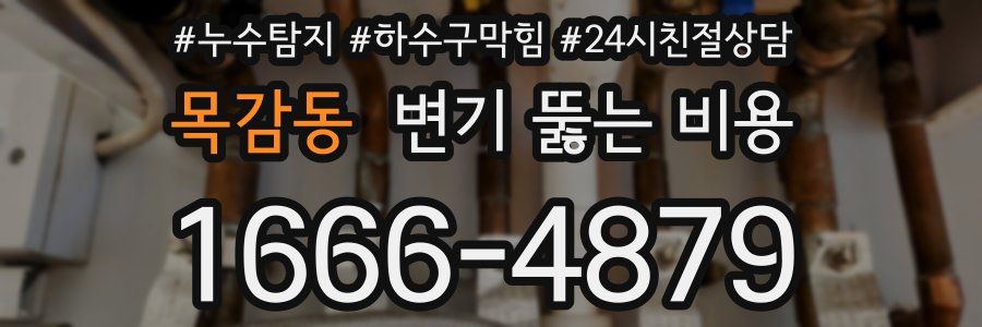 목감동 변기 뚫는 비용
