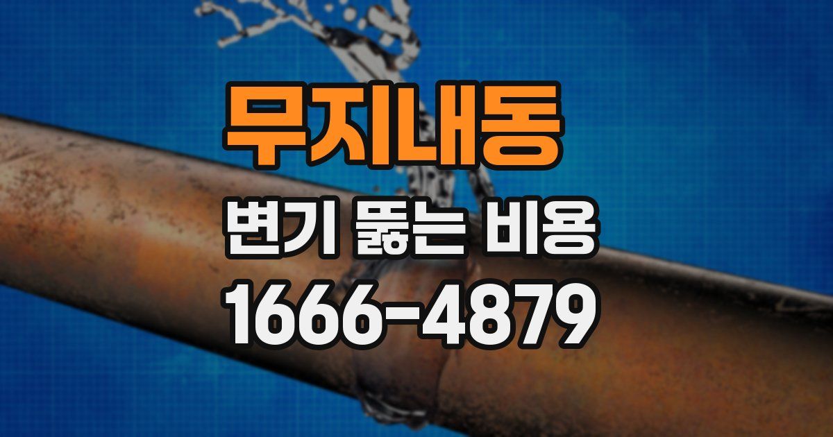 무지내동 변기 뚫는 비용