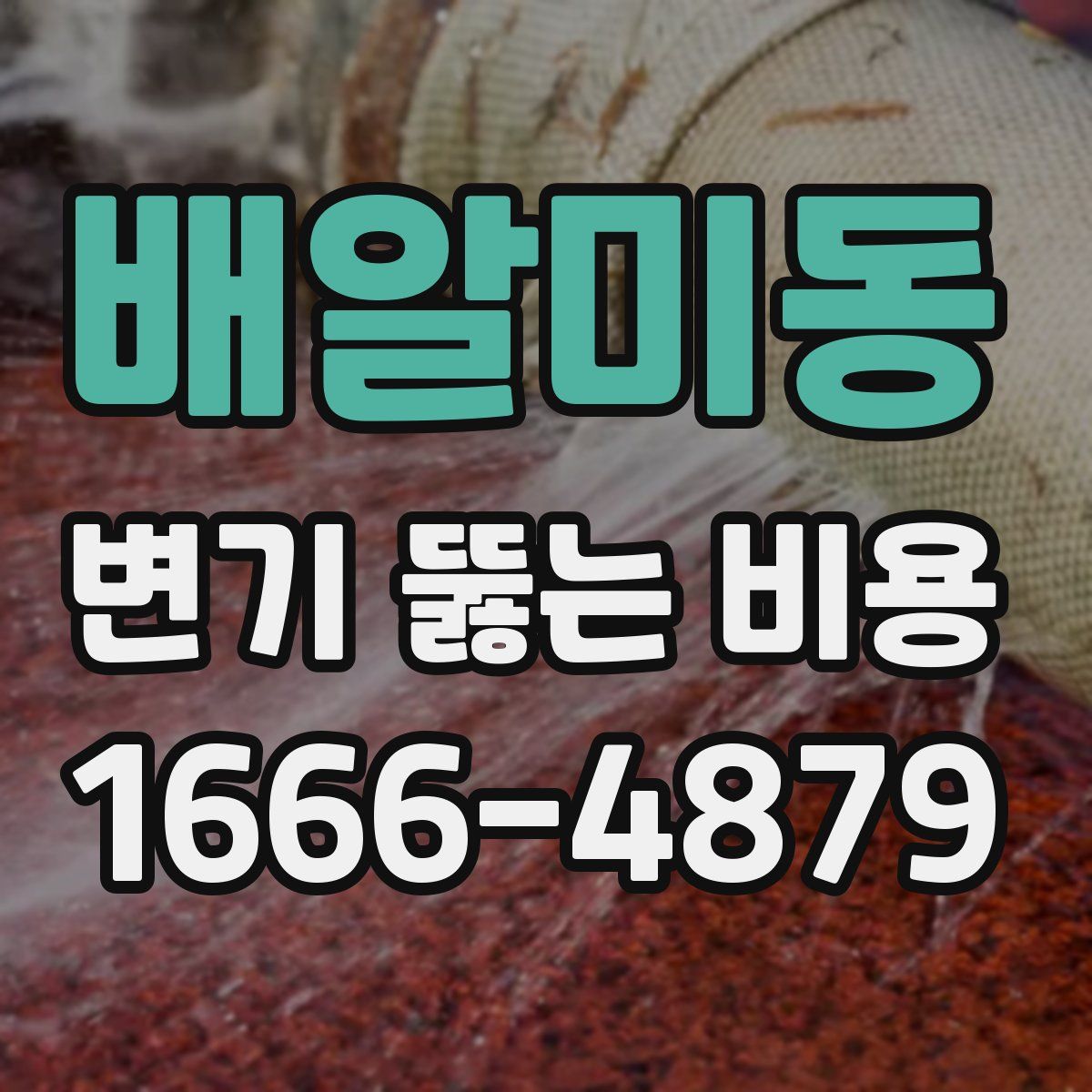 배알미동 변기 뚫는 비용