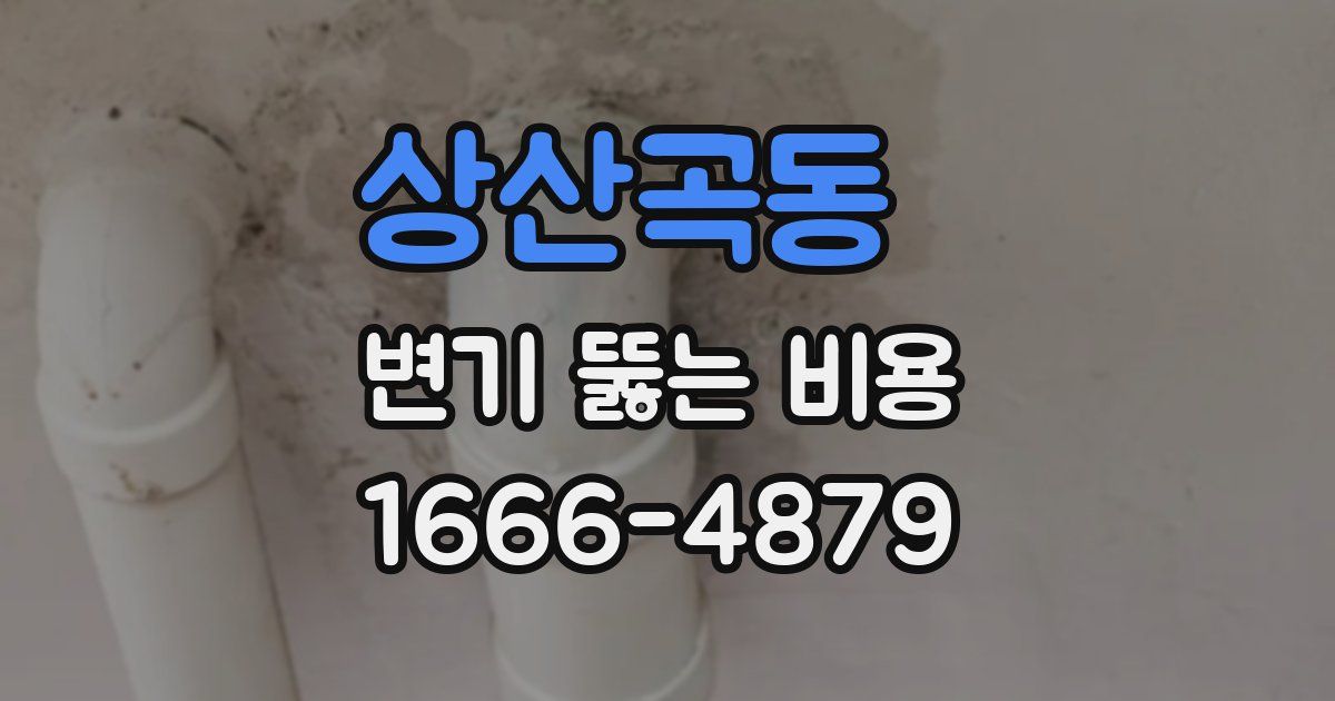 상산곡동 변기 뚫는 비용