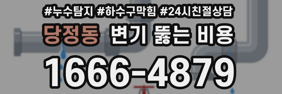 당정동 변기 뚫는 비용