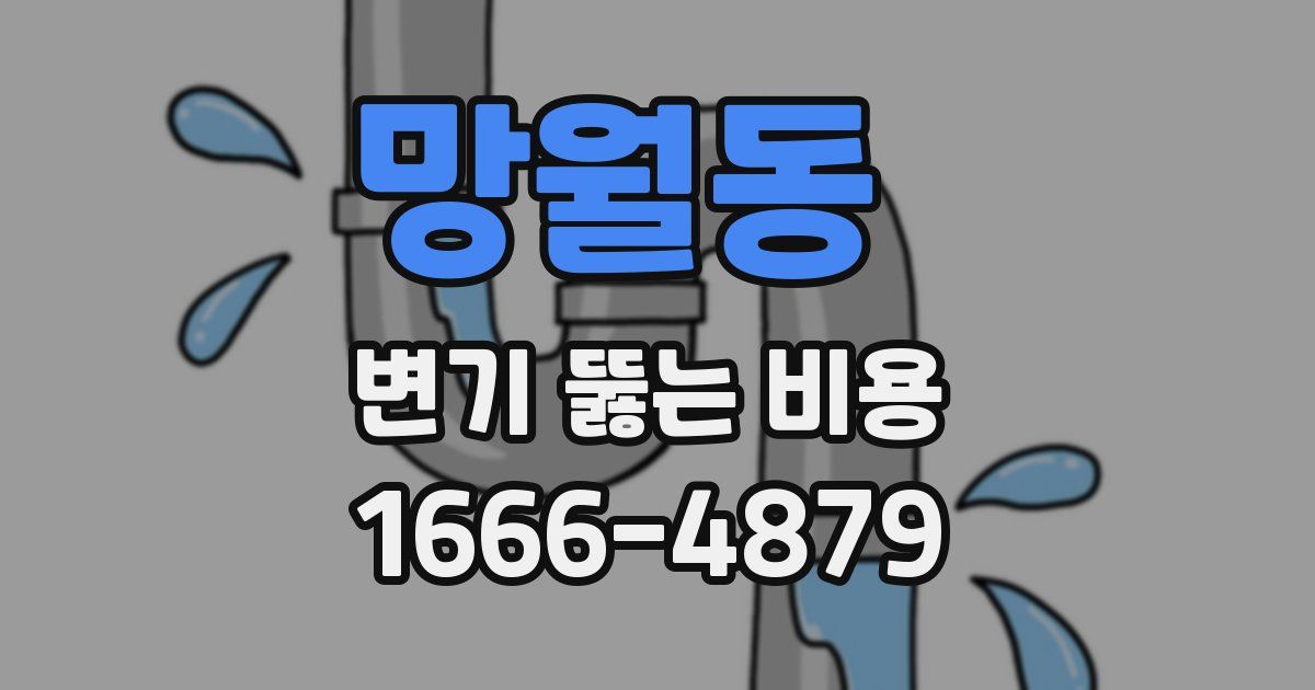 망월동 변기 뚫는 비용