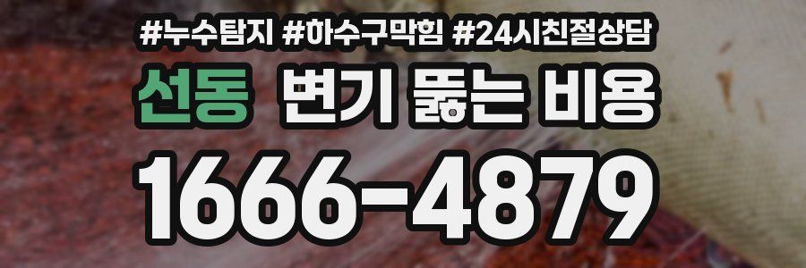 선동 변기 뚫는 비용
