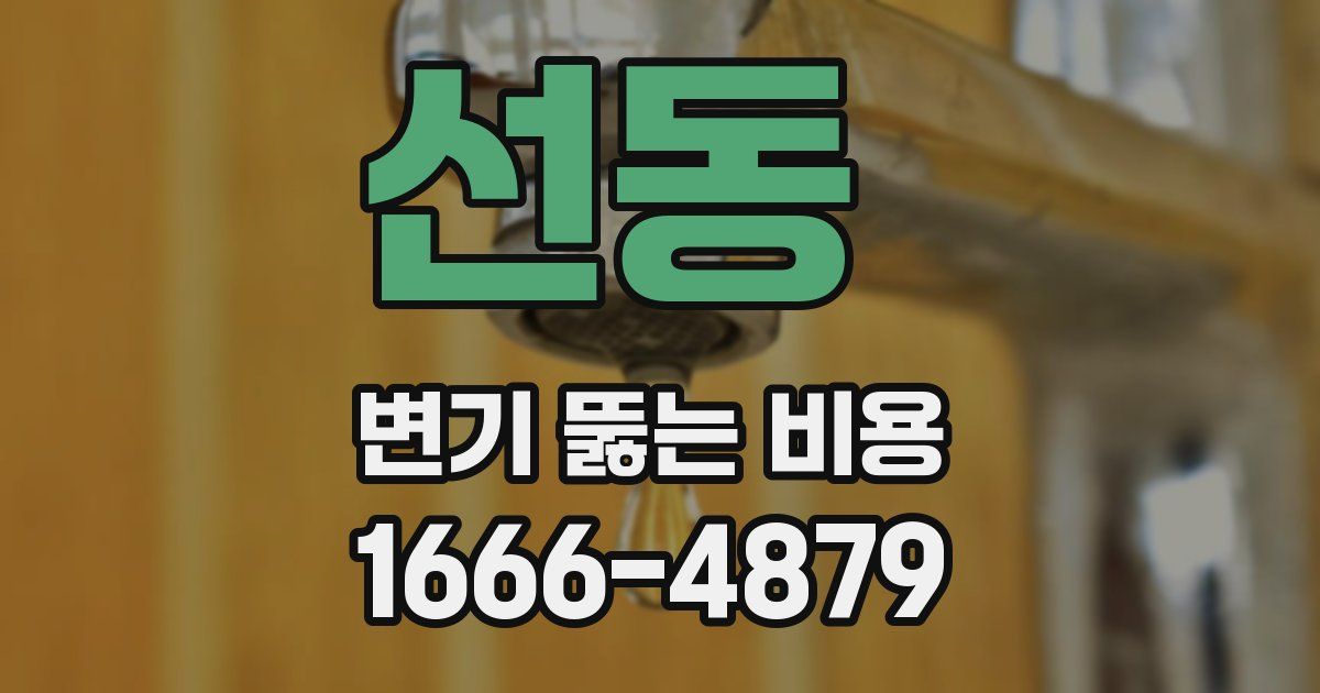 선동 변기 뚫는 비용