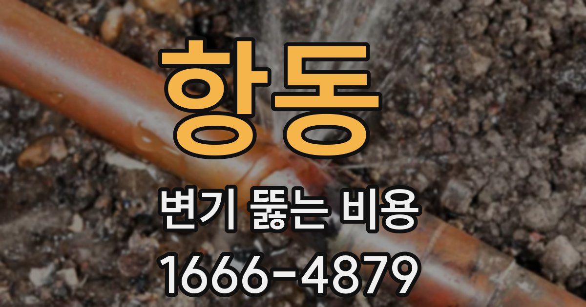 항동 변기 뚫는 비용