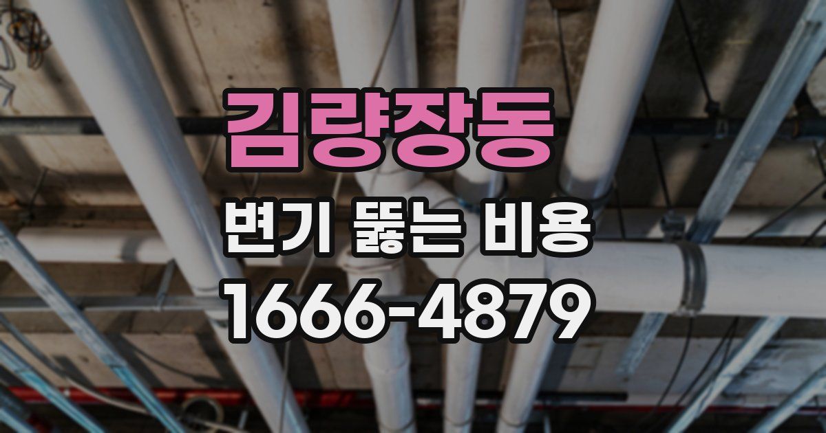 김량장동 변기 뚫는 비용