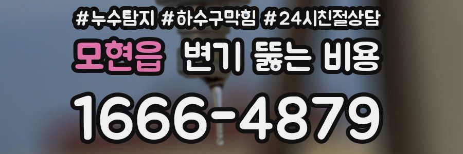 모현읍 변기 뚫는 비용