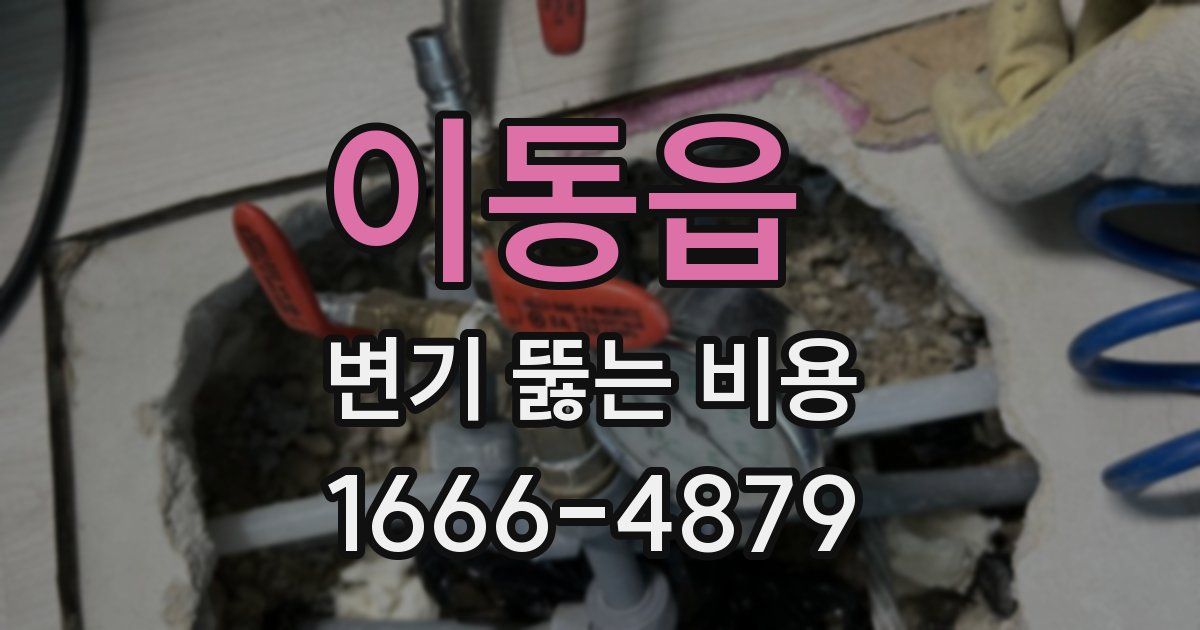 이동읍 변기 뚫는 비용