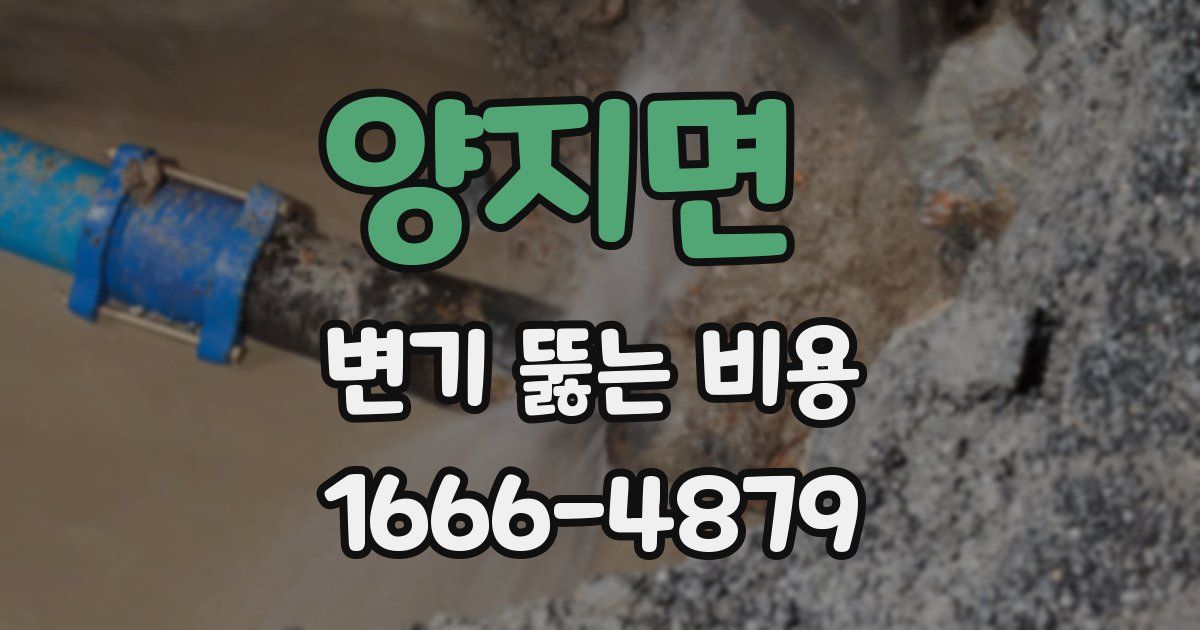양지면 변기 뚫는 비용