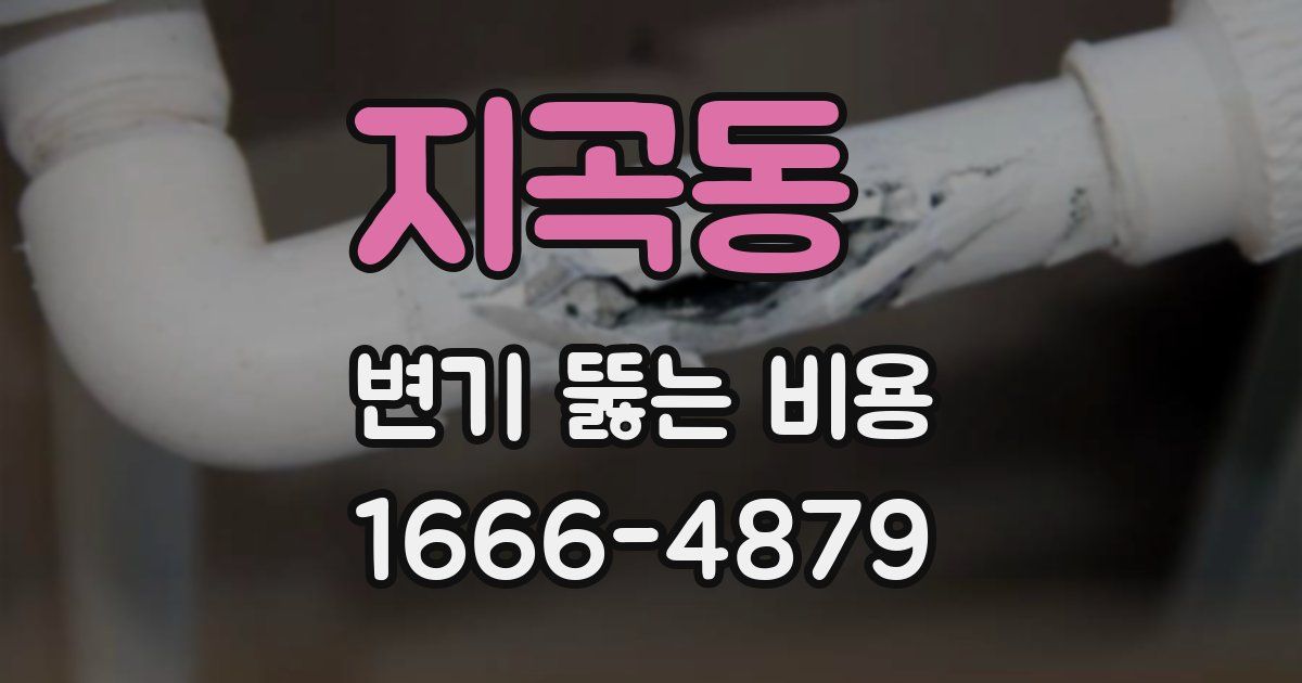 지곡동 변기 뚫는 비용