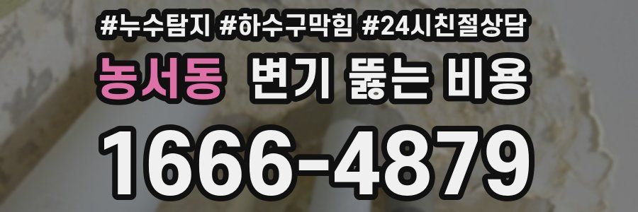 농서동 변기 뚫는 비용
