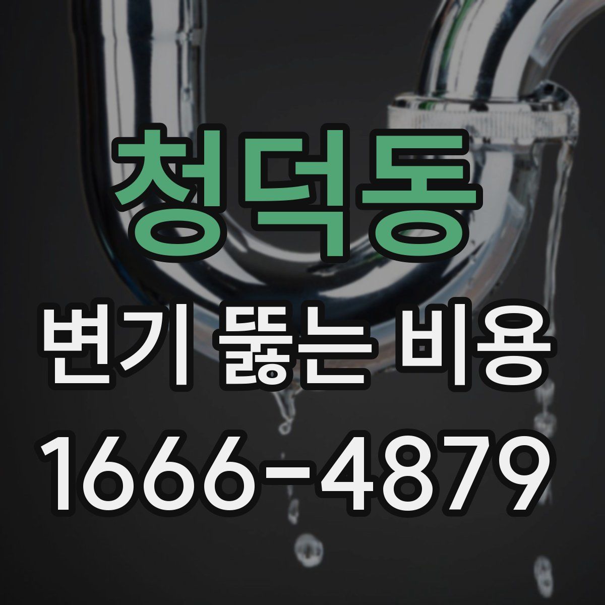청덕동 변기 뚫는 비용