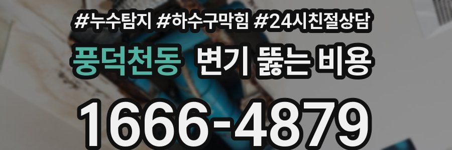 풍덕천동 변기 뚫는 비용
