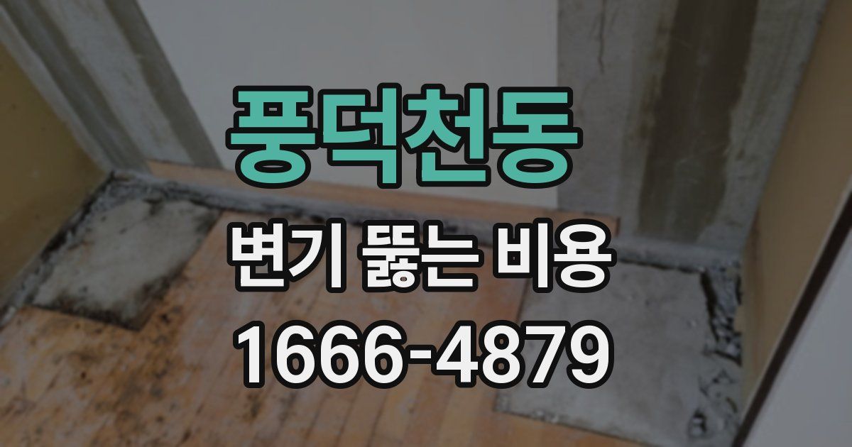 풍덕천동 변기 뚫는 비용