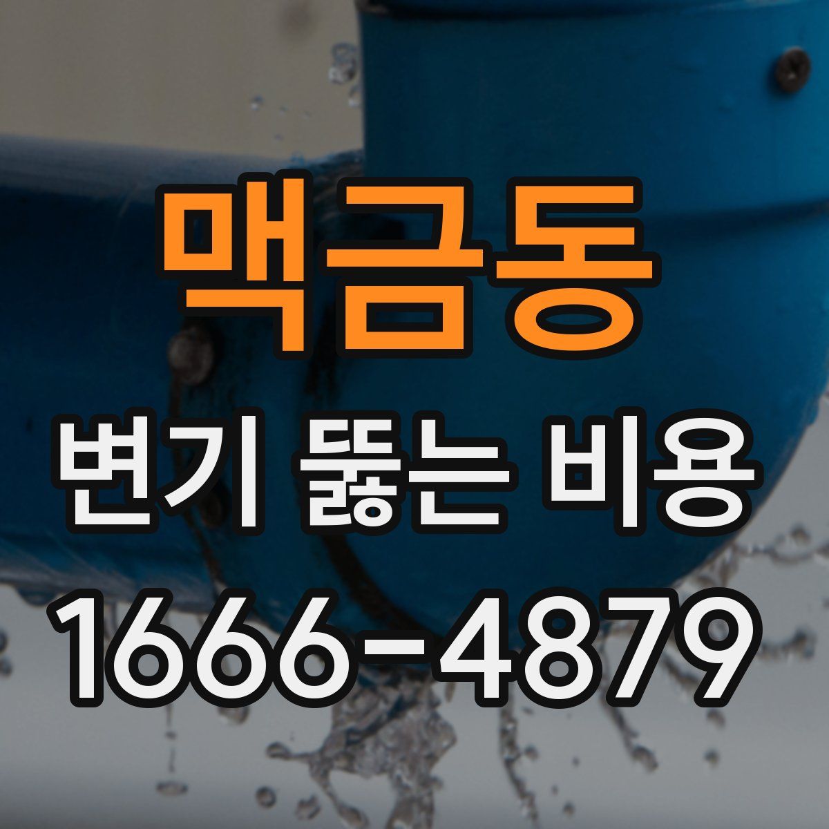 맥금동 변기 뚫는 비용