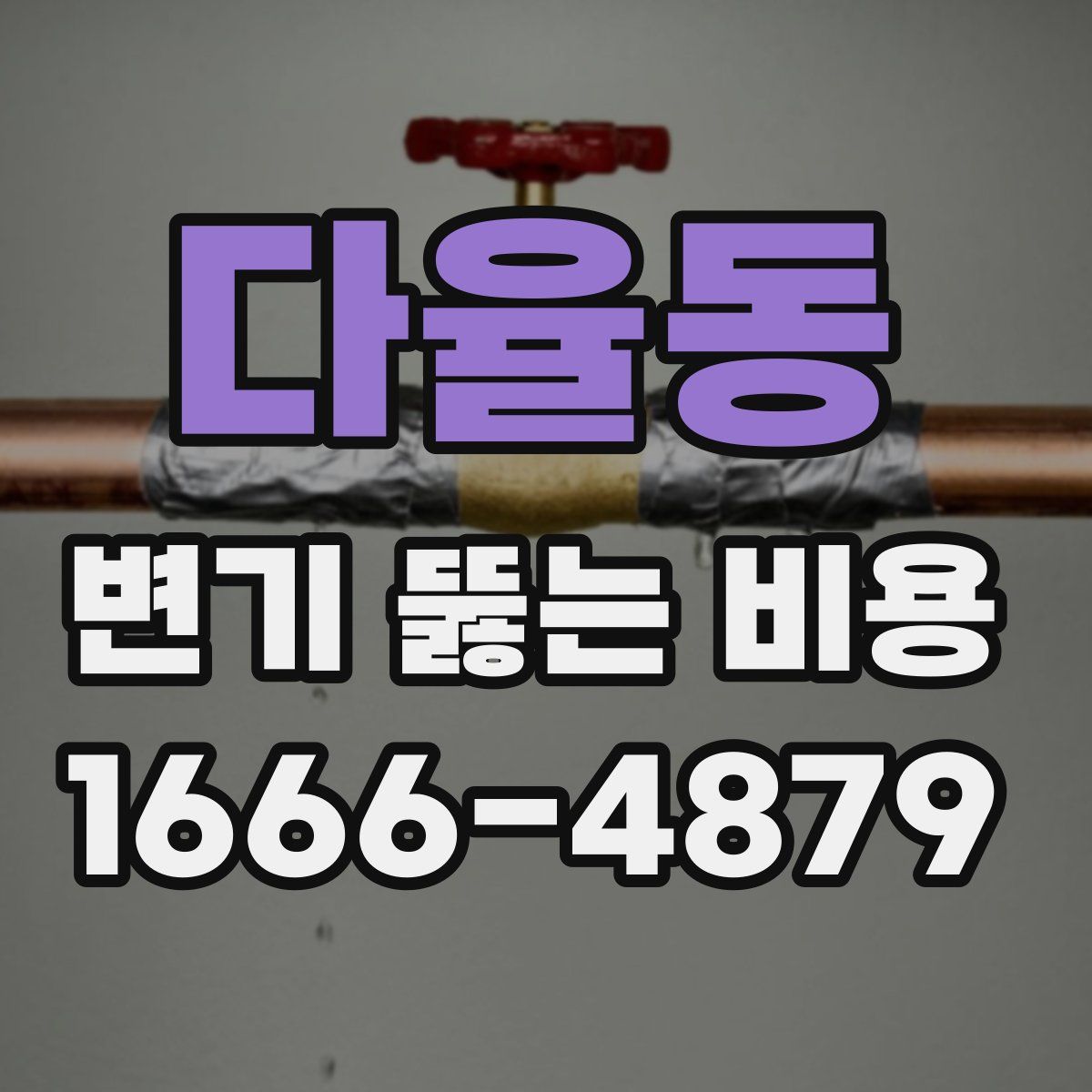 다율동 변기 뚫는 비용