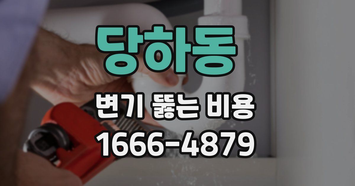 당하동 변기 뚫는 비용